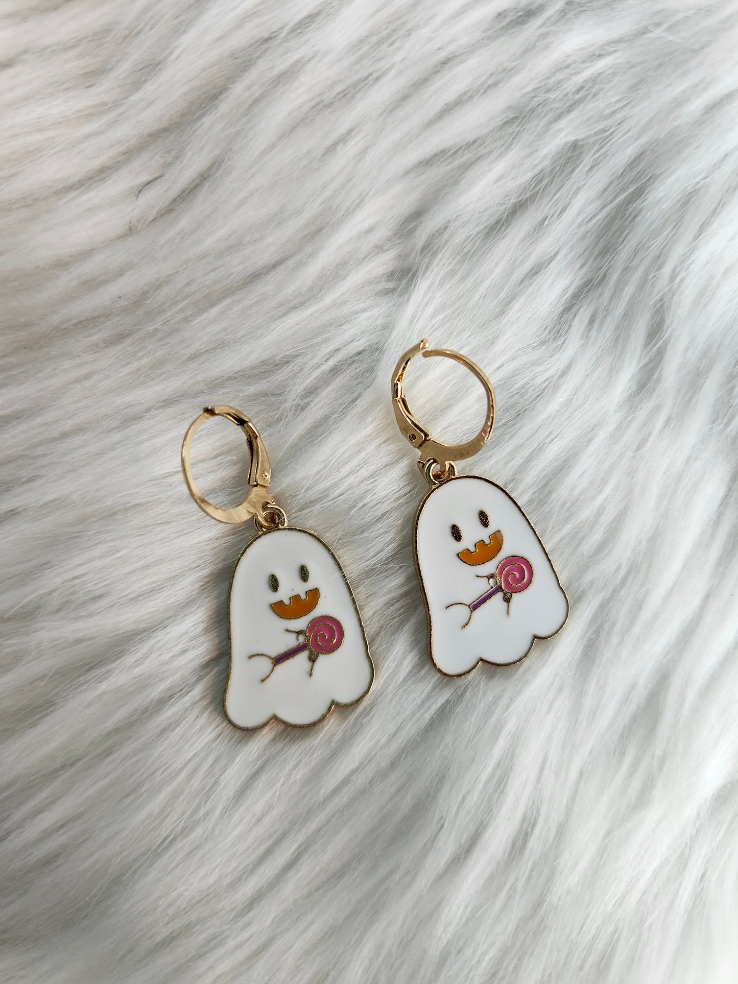 Ghost with candy earrings