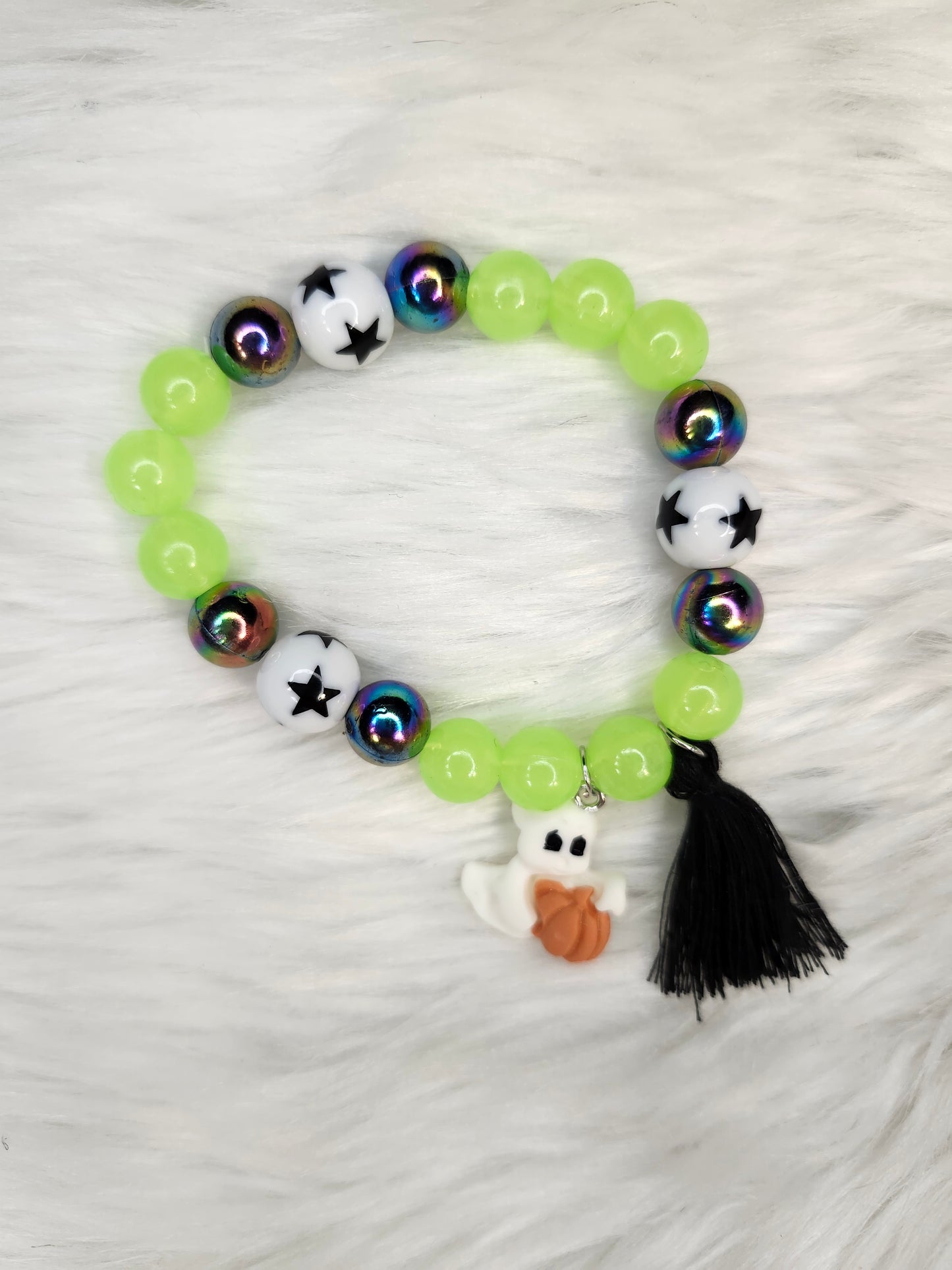 Ghost glow in dark bracelet