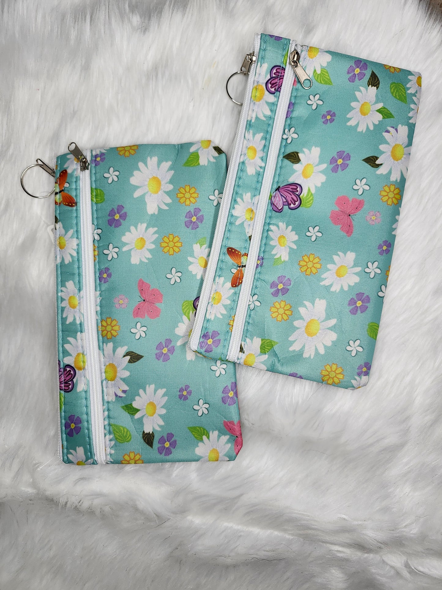 Teal daisy bag