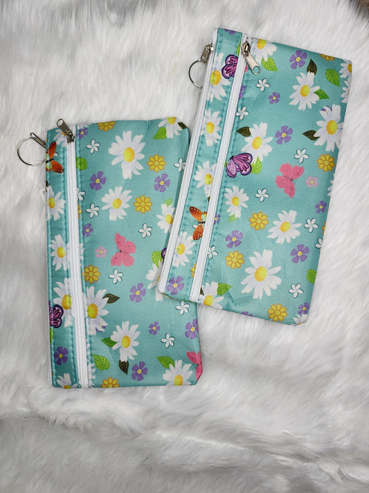 Teal daisy bag