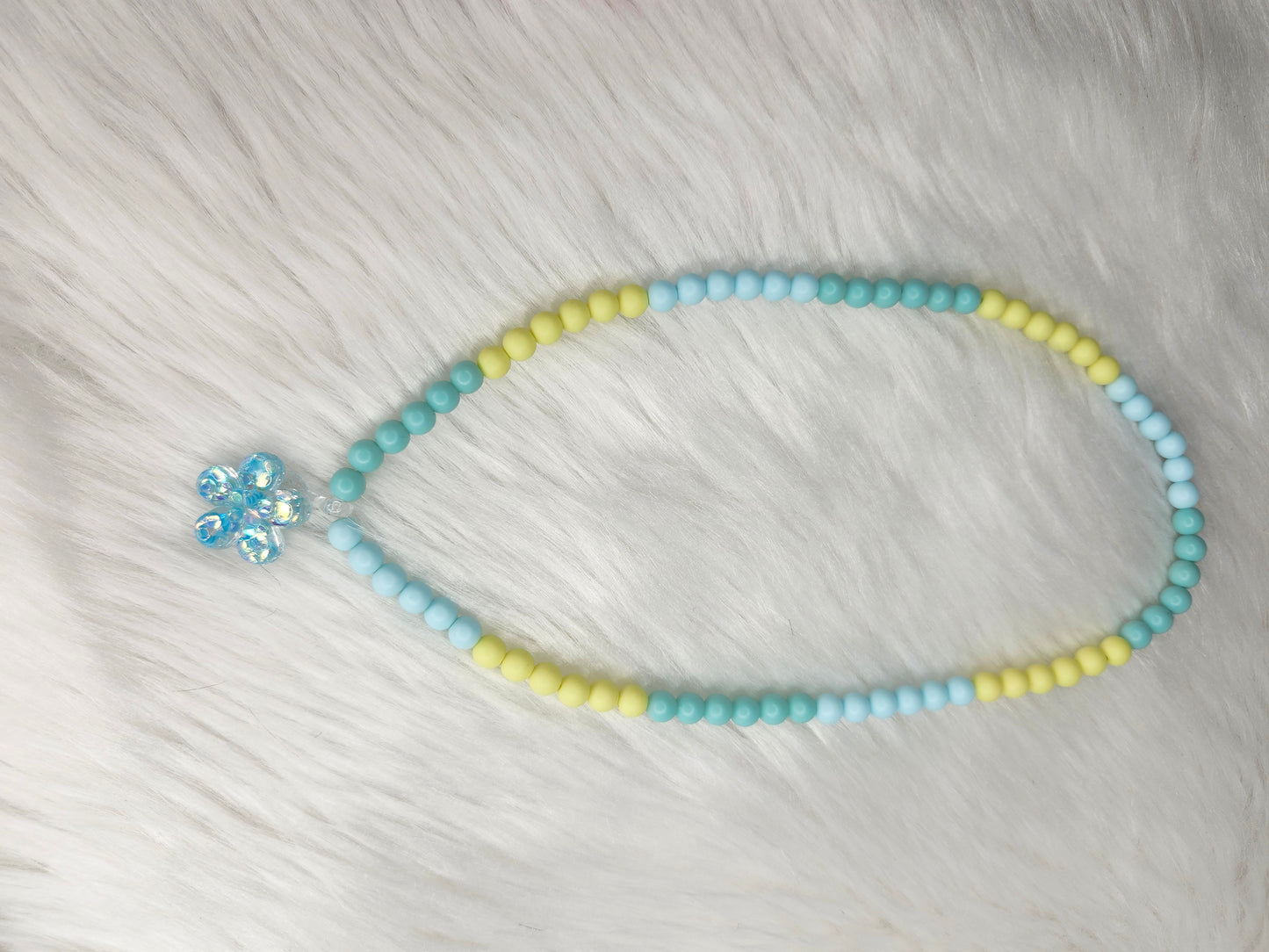 Toddler blue necklace