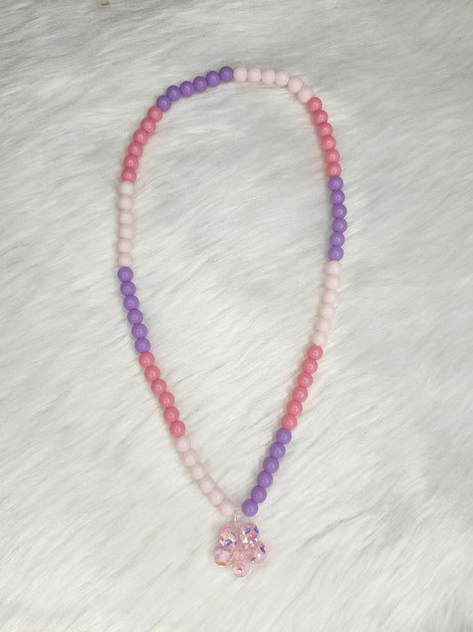 Toddler pink necklace