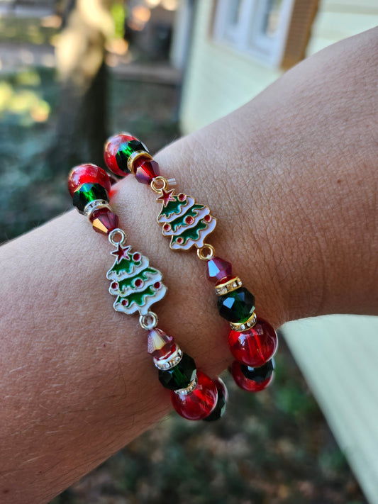 Christmas tree bracelet