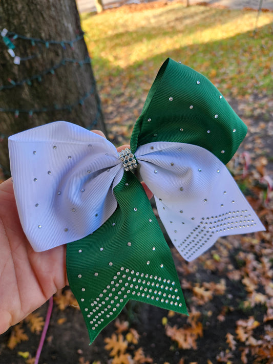 Hunter green cheer bow