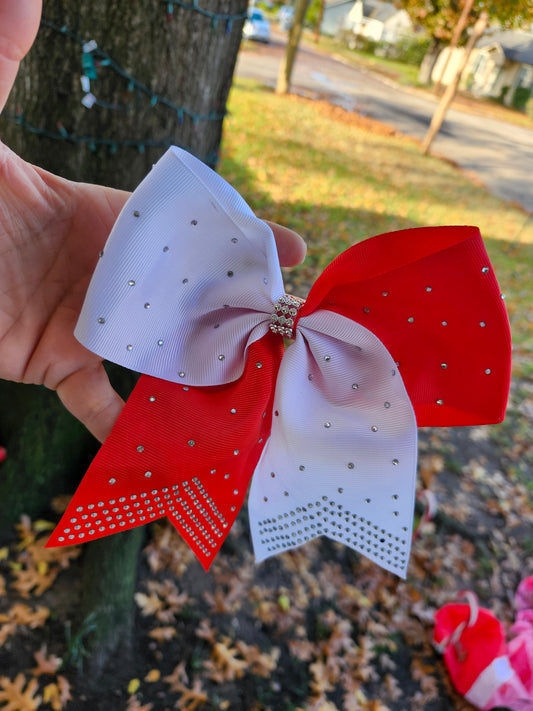 Red cheer bow