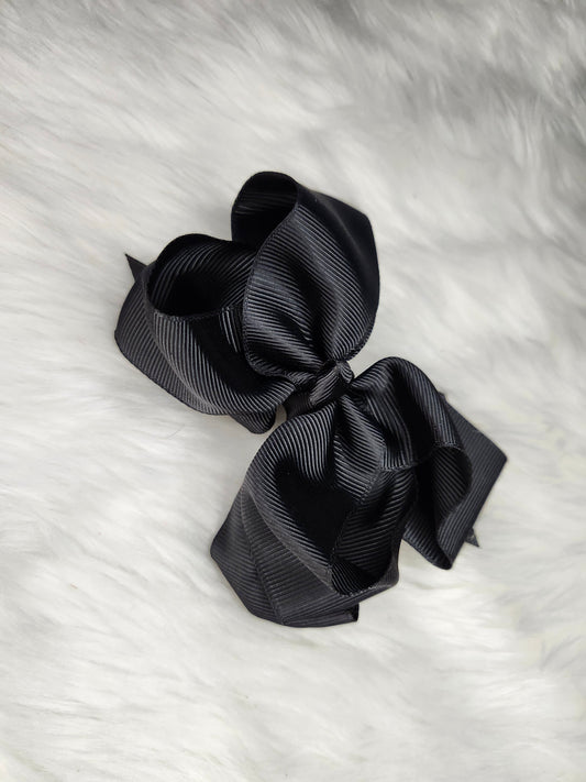 Double layer piggy bow black