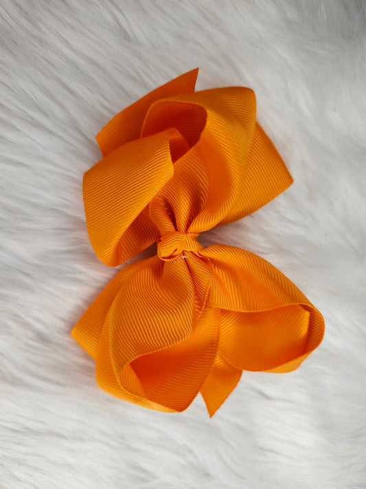 Double layer piggy bow orange