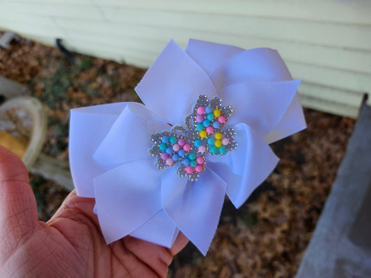 White butterfly bow