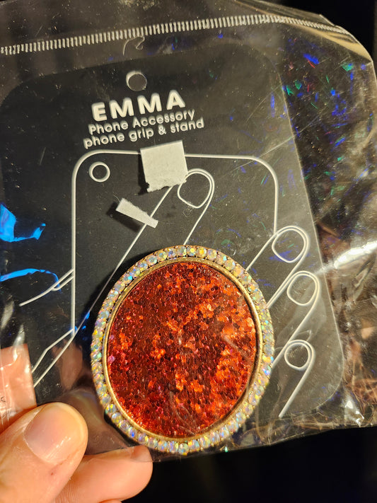 Red glitter pop socket