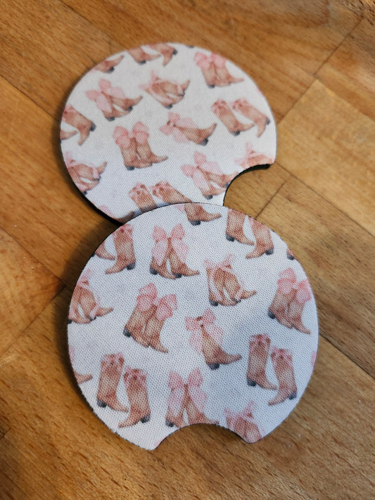 Girls boots car coaster