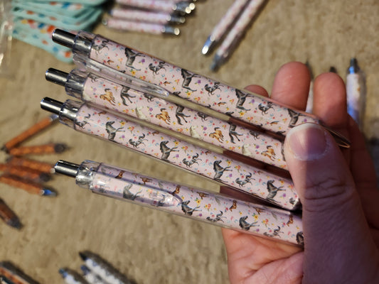 Pink horse pen