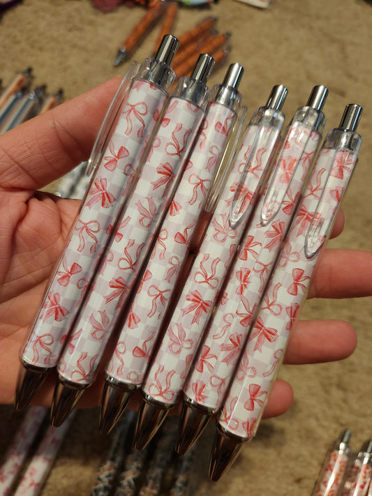 (Copy) Bow checkered pen