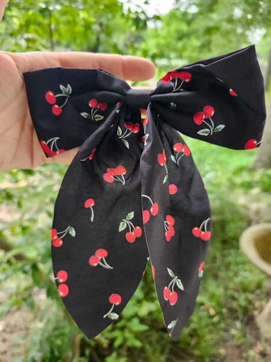 Black cherry bow