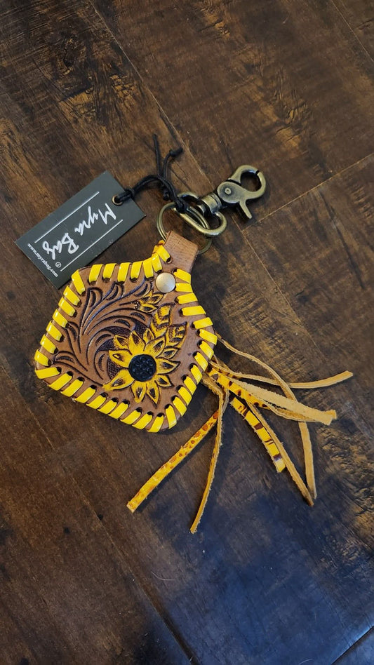 Stitched myra keychain