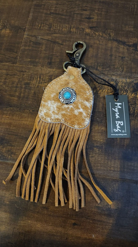 Pastureland hairon hide myra keychain