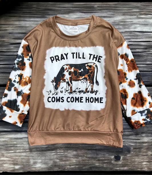 Pray til the cows come home shirt