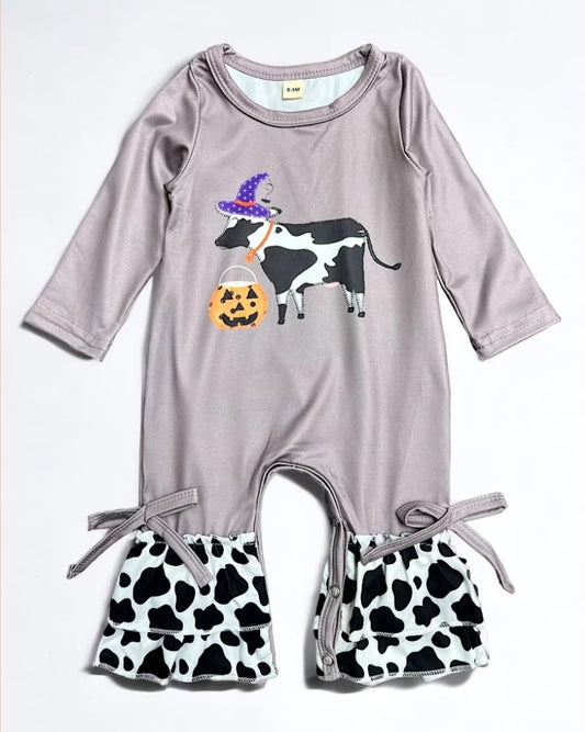 Halloween cow romper