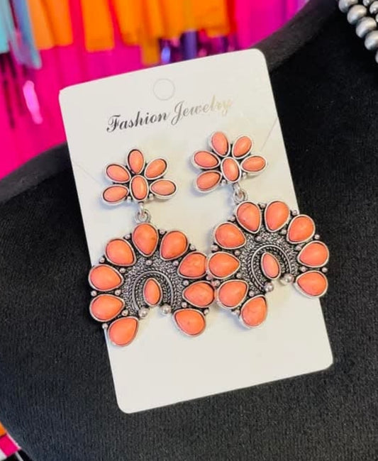 Coral earrings