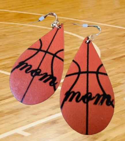 Basketball mom earrings