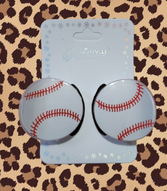 Baseball hair clips