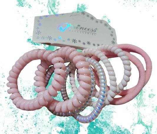 Light pink hair ties