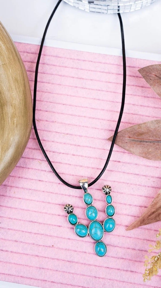 Cactus necklace