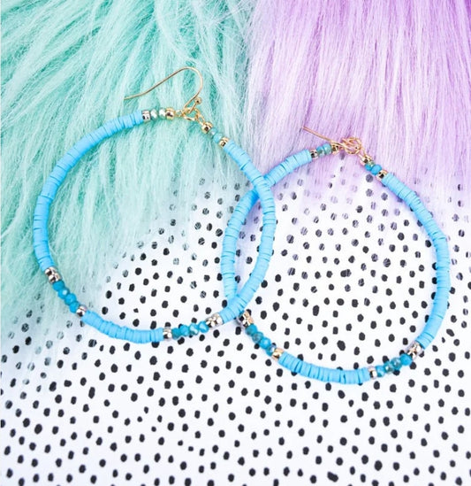Baby blue earrings