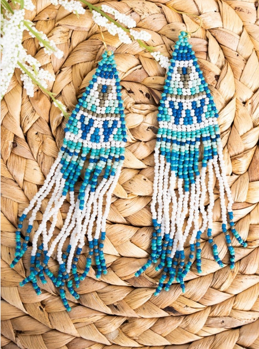 Sea blue earrings
