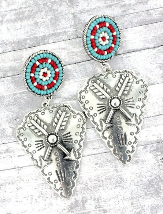 Arrows bead earrings