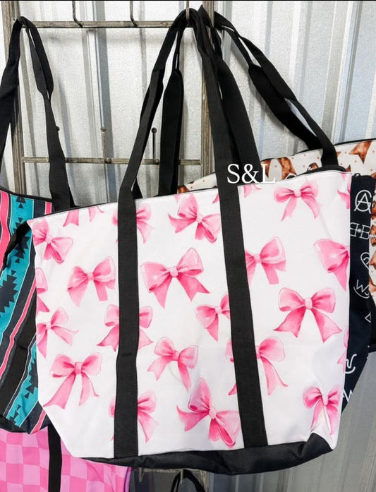 Bow tote bag