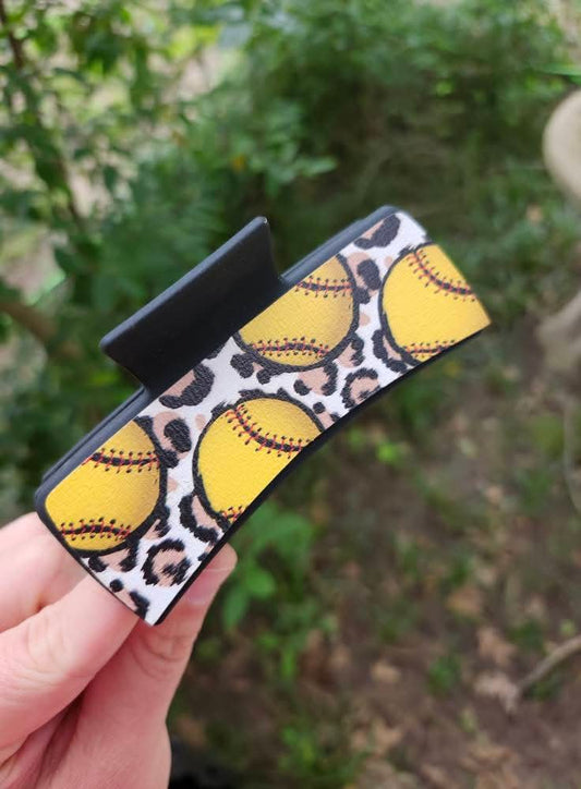 Softball hair clip