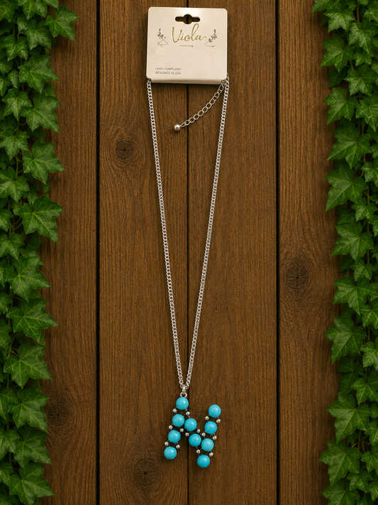Letter N necklace