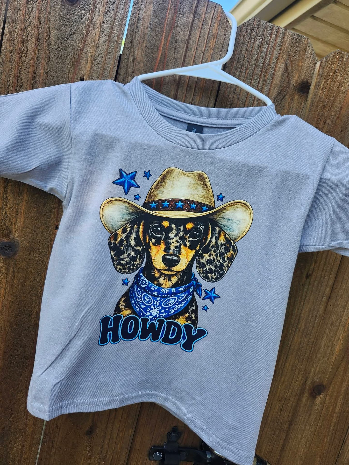 Howdy dog boy shirt