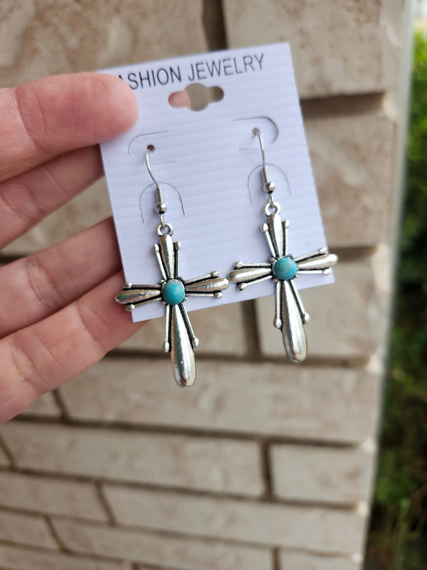 Turquoise bead earrings