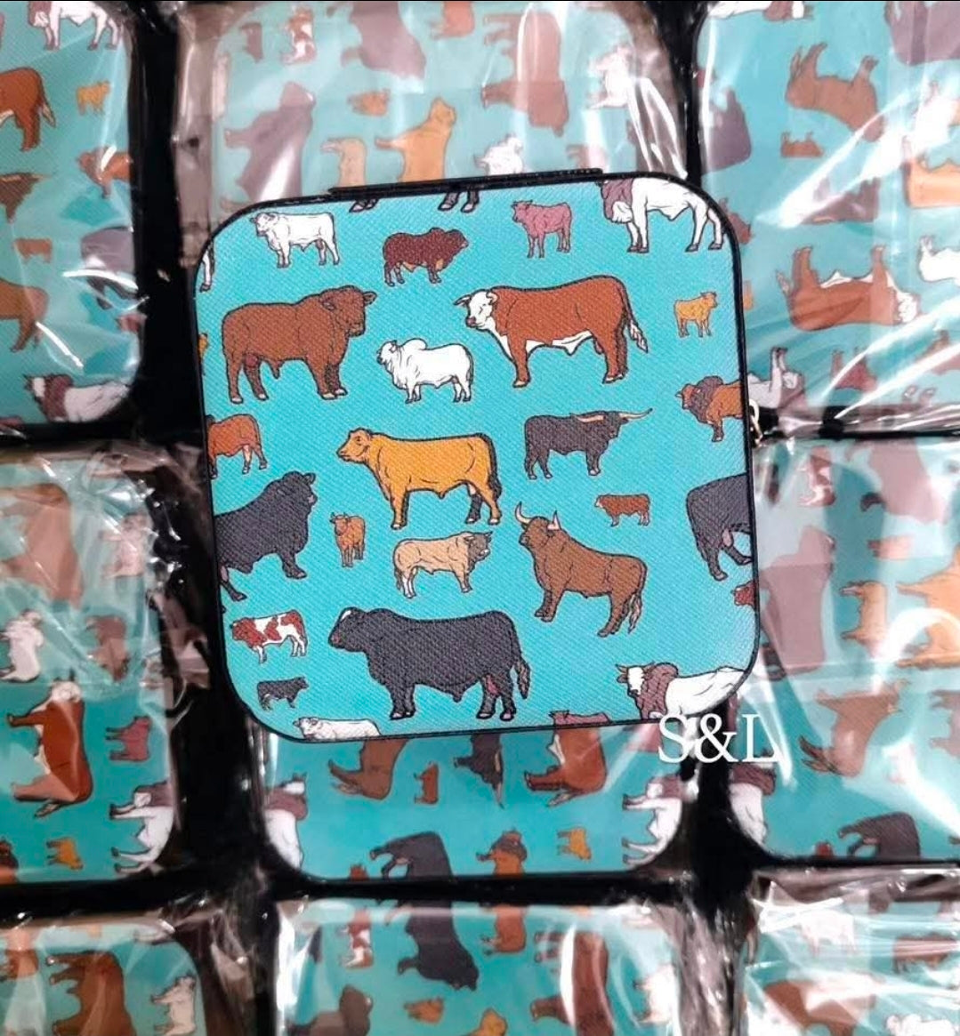 Cow jewelry box