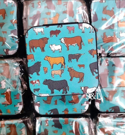 Cow jewelry box