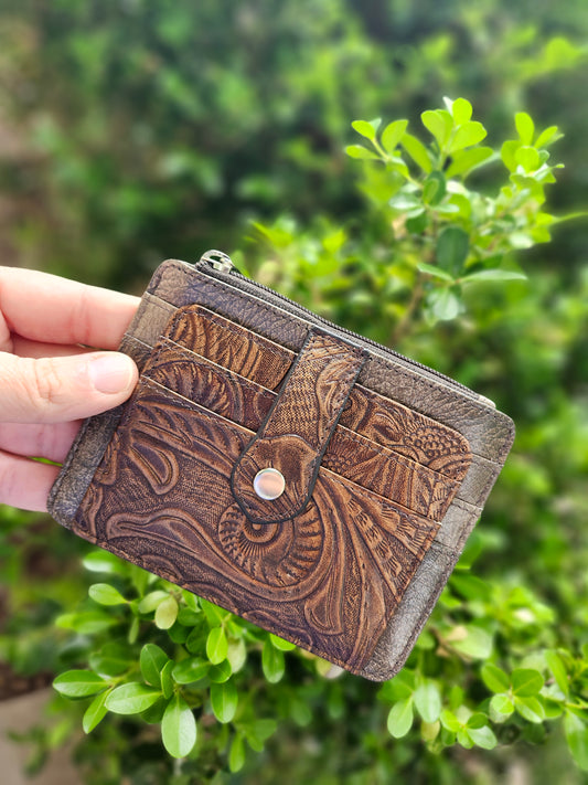 Driftwood brown myra card holder