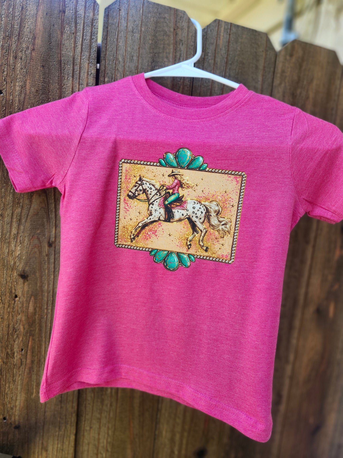 Turquoise horse shirt