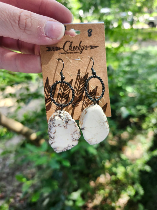Rope rock earrings