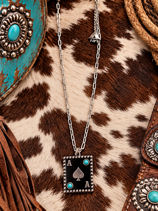 Spade ace necklace