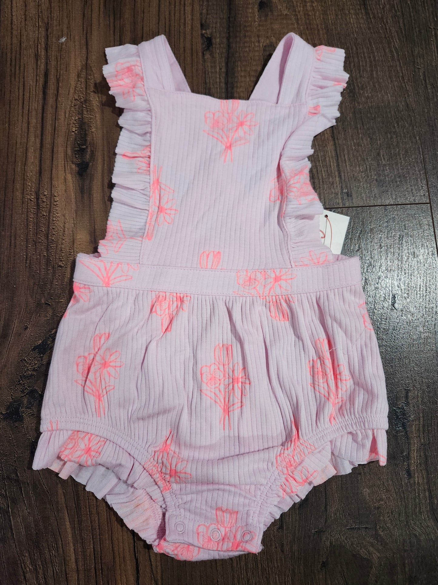 Neon flower romper