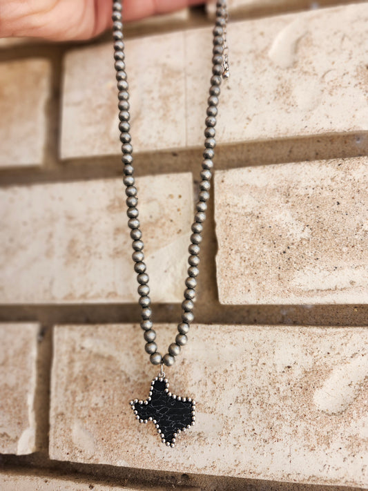 Black tx necklace