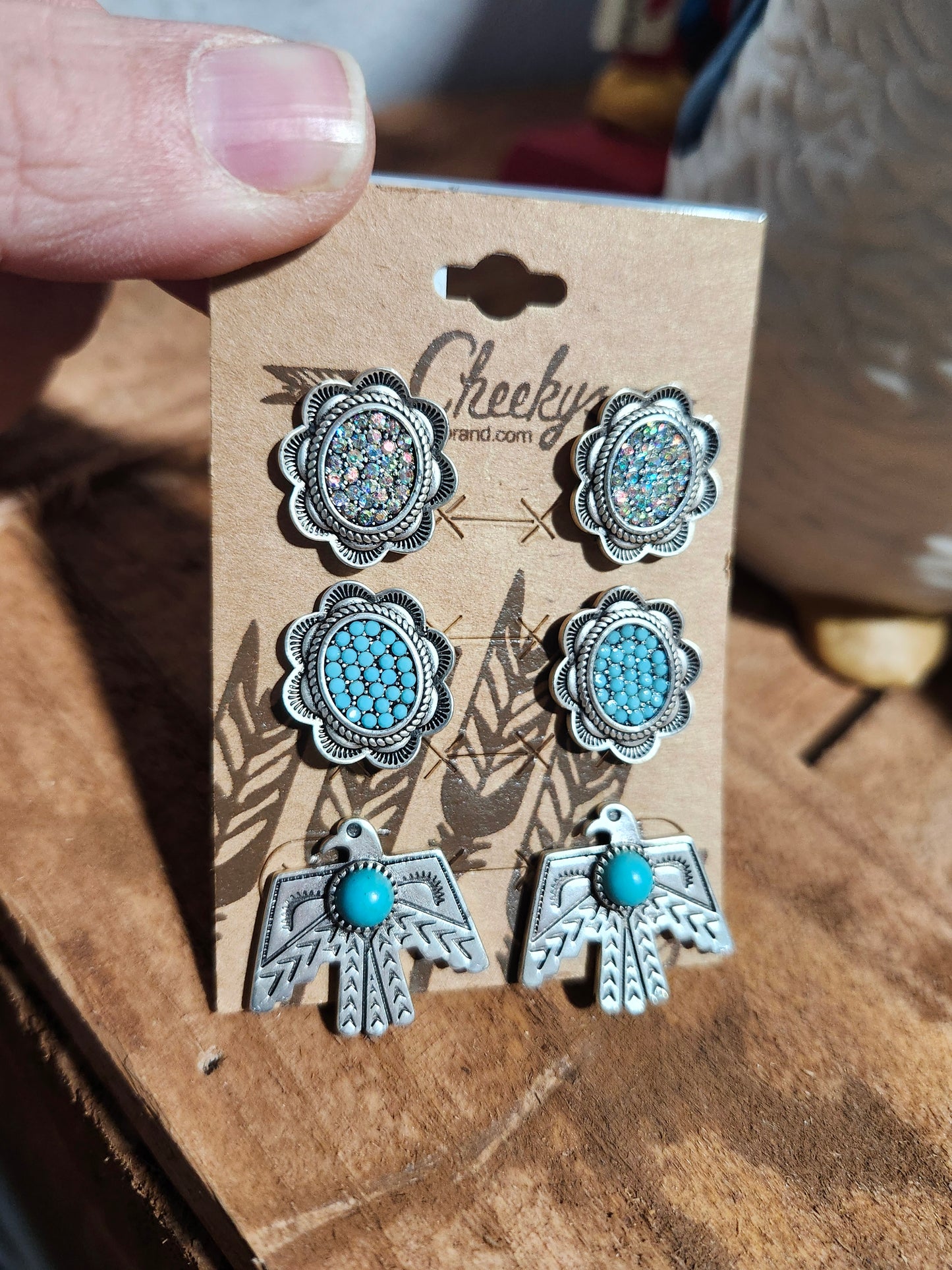 Freebird stud earrings