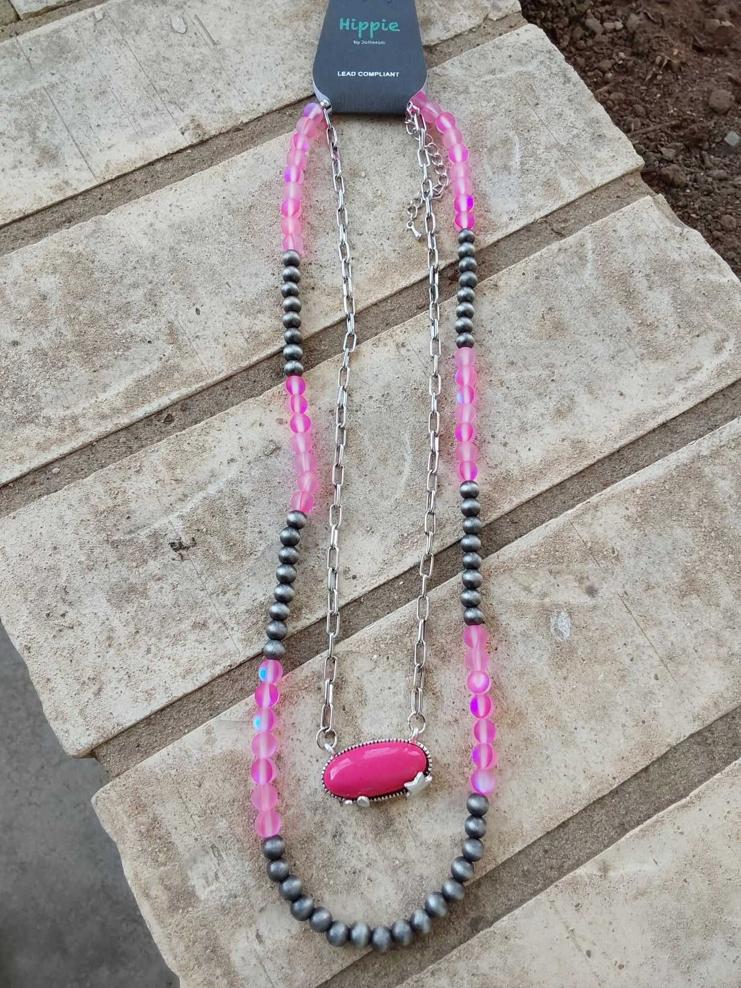 Pink necklace