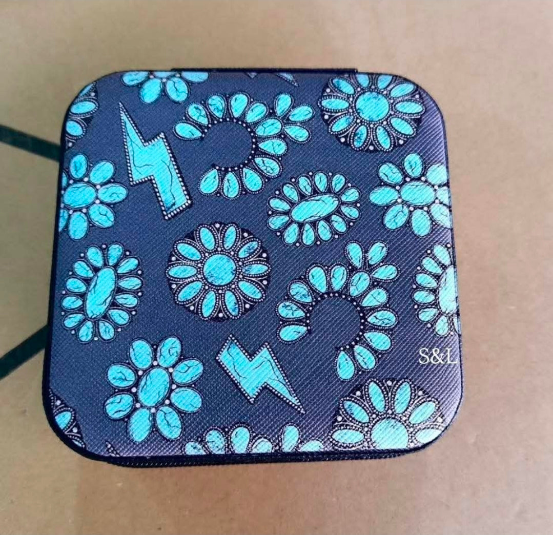Turquoise stone jewelry box