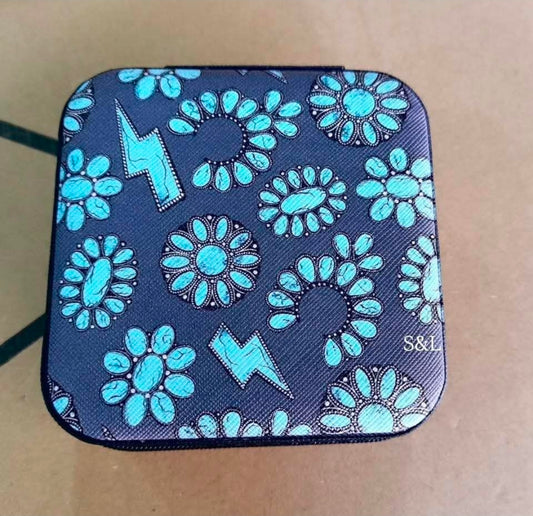 Turquoise stone jewelry box