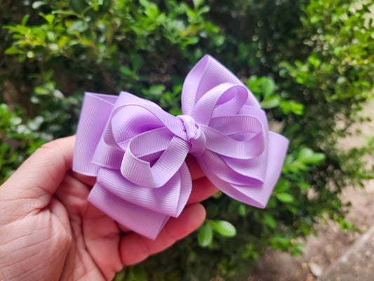 Purple triple bow
