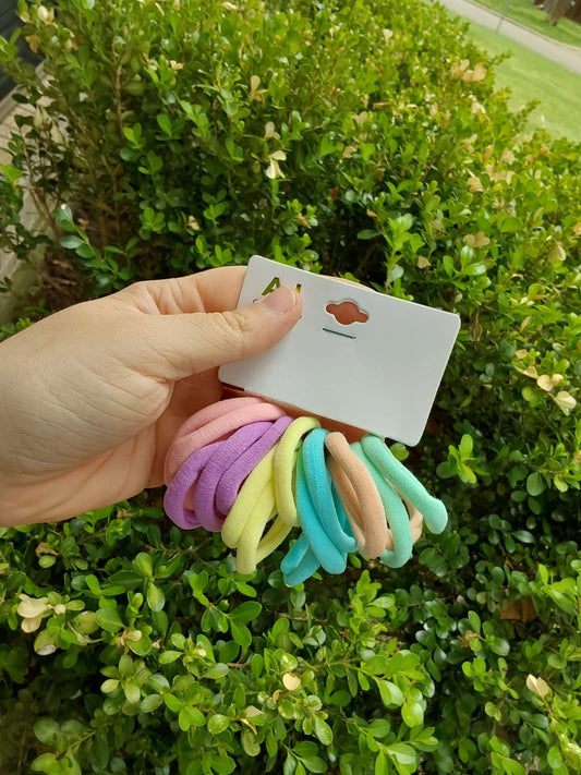 Pastel hair ties