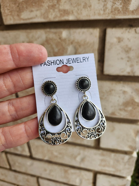 Black earrings
