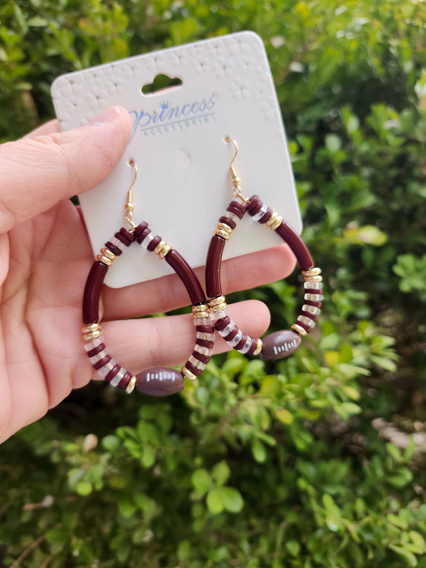Football earrings